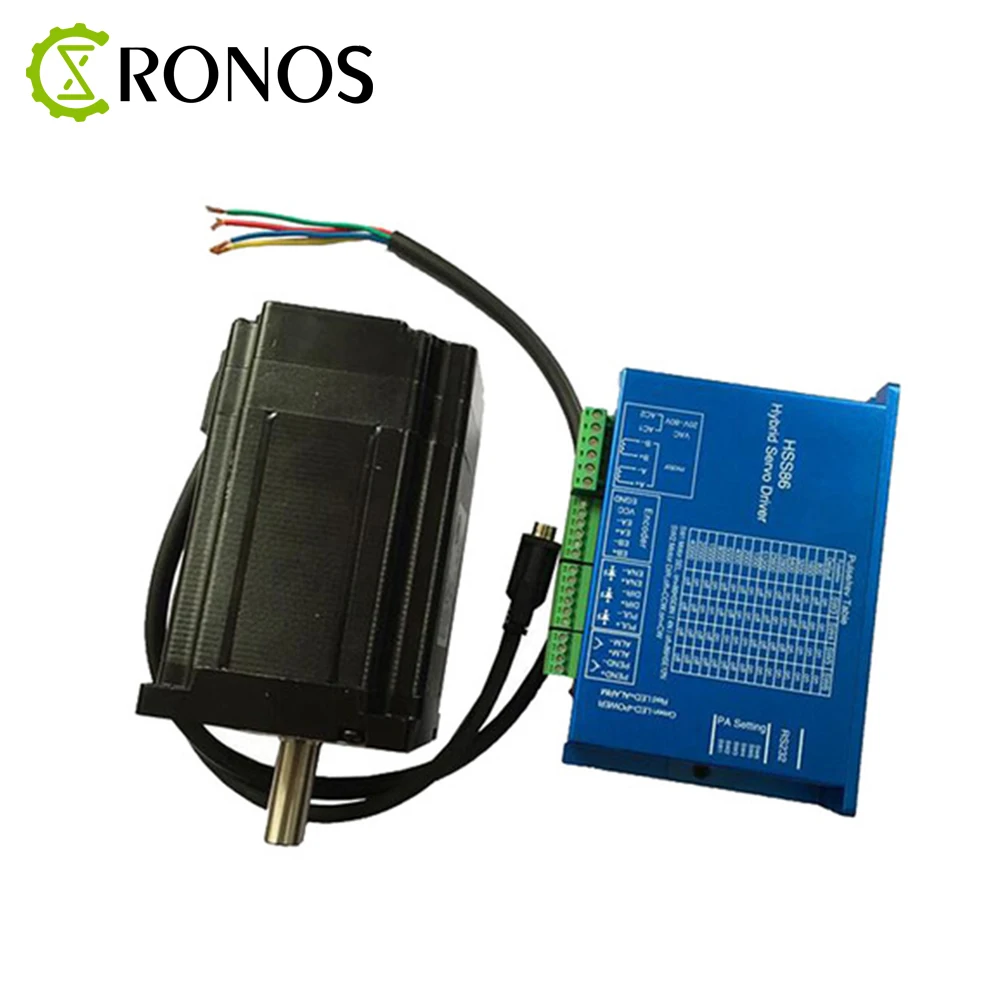 

Nema 34 Closed Loop Stepper Motor And Driver 4.5N.m 6.0A 1.8 Degrees Hybrid Closed Loop Stepper Motor 82mm 86HSE4N-BC38