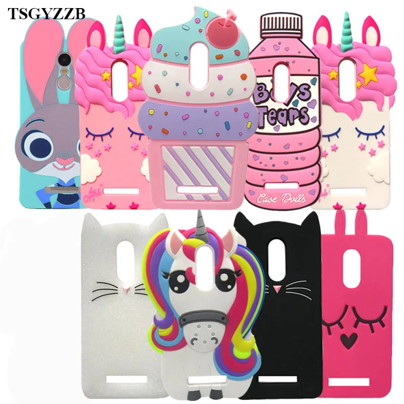 For Xiaomi Redmi Note 4 Case Note 4 X Cover 3D Unicorn Cat Rabbit Soft Silicone Case For Xiaomi Redmi Note 4X Note 4 Phone Cases