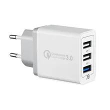 Универсальное быстрое зарядное устройство с 3 usb-портами 5V 2.4A QC3.0
