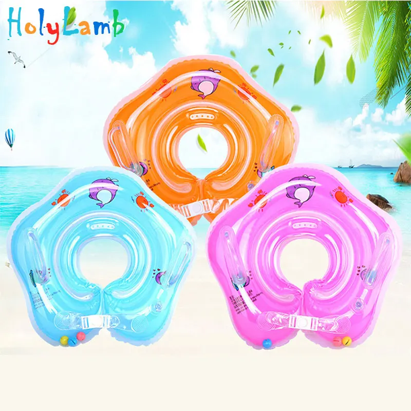 Baby Inflatable Ring Newborns Bathing Circle Baby Neck Float Inflatable Wheels Pool Rafts Summer Toys Swimming Accessories