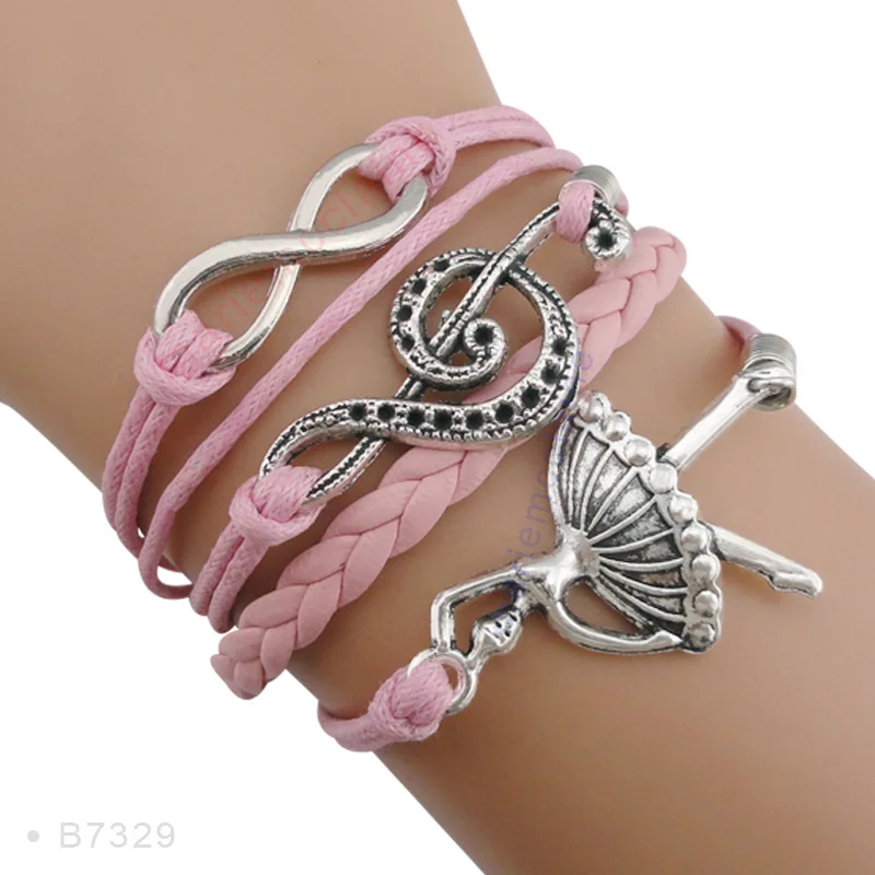 Браслеты с подвесками в виде скрипичного ключа для танцев|love charm bracelet|charm braceletbracelet