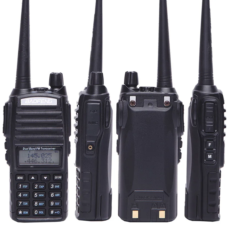 2 шт. Baofeng UV-82 Plus vhf/uhf 8 Вт портативная рация CB трансивер любительский 2 способ радио обновление UV 82+ акустическая гарнитура