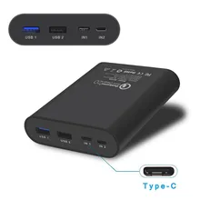 CHOETECH 10400mAh Power Bank QC2.0 Quick Charge Double USB Micro USB&Type C Interface External Portable Power Bank for iphone