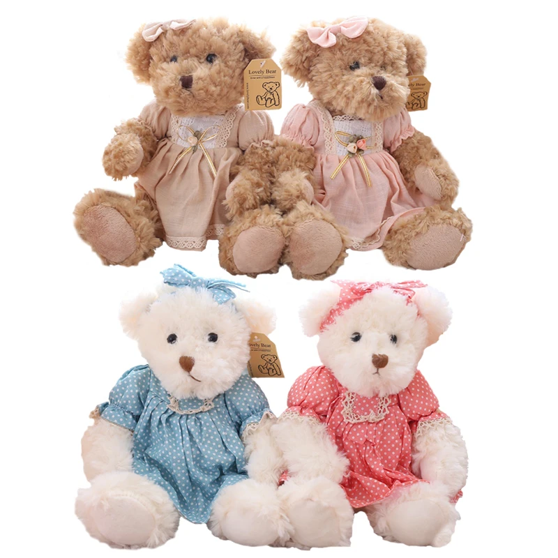 2 ピース ペア 26 センチ素敵なカップルテディベア布ぬいぐるみ人形ぬいぐるみ子供ベビーキッズガール誕生日クリスマスギフト Couple Teddy Bear Teddy Beartoys Kids Aliexpress