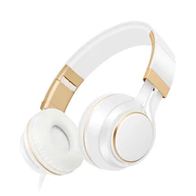 Headphones with Microphone Volume Control Foldable Headset for iPhone 7/7 plus iPad/iPod, Android Device Earphone auriculares