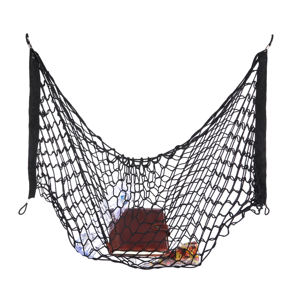 90x50cm Car Trunk Nets Elastic Strong Nylon Cargo Luggage Storage Organizer Net Mesh With Hooks For SUV MPV Car Van Pickup
