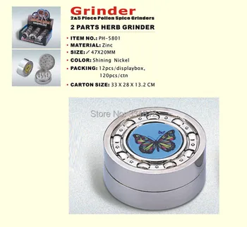 

Free Shipping Metal funny Herbal Herb Tobacco Grinder Smoke Crusher Hand Muller