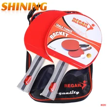 Racket with Bag Table-Tennis Pimples Rubber Ping-Pong-Paddle Shake-Hand-Grip 8020