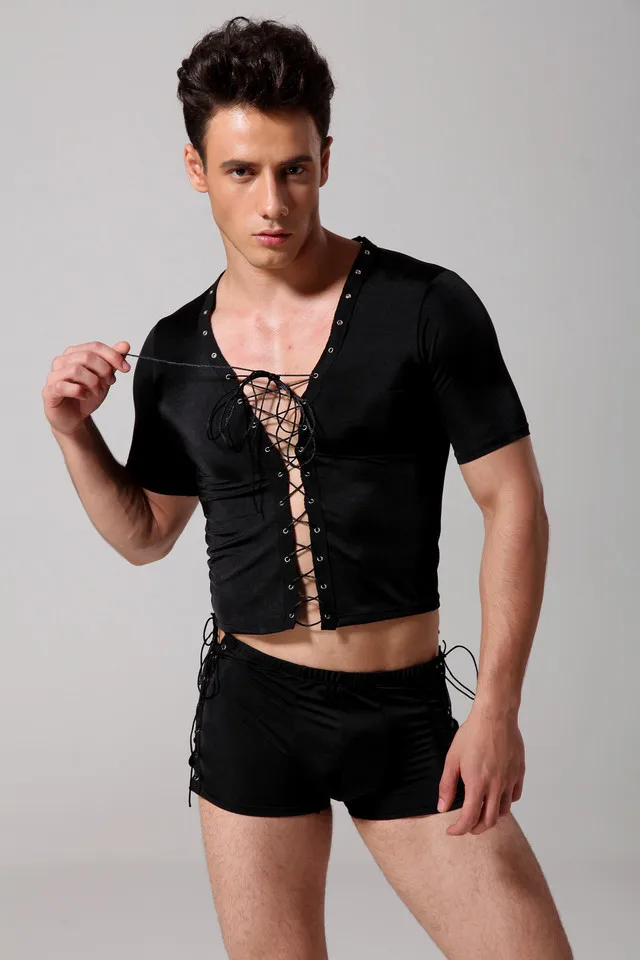 Buy 1set Mens Gay Lingerie With Underweasr Men Show