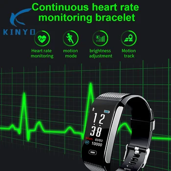 

Heartrate waterproof smartband ecg ppg fitness bracelet incoming call reminder men wristband long standby for ios android phones