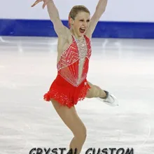 Платья для фигурного катания на коньках для девочек изящное Новое Брендовое платье для фигурного катания Детские DR4035