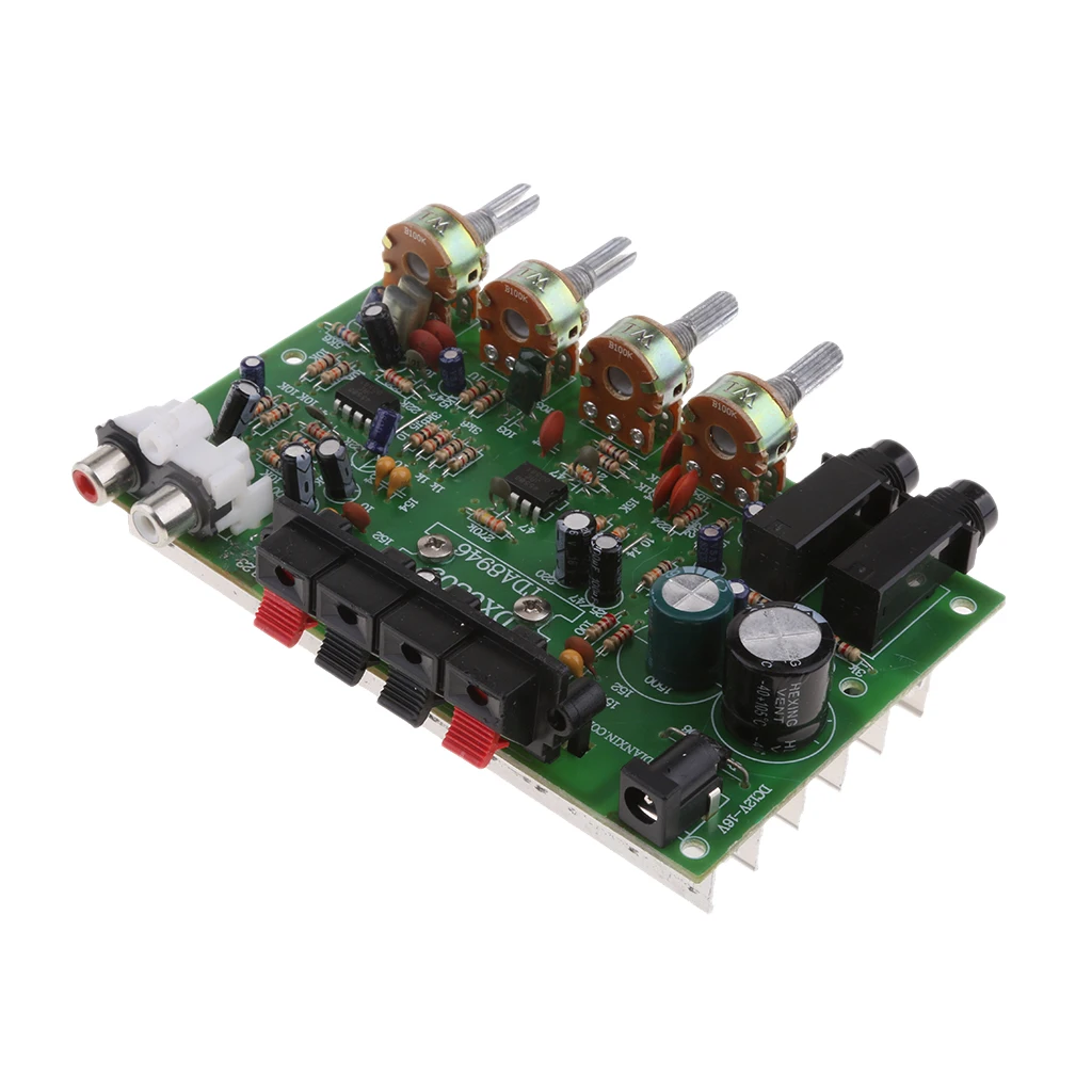 Dx0809 12v 60w Hi Fi Stereo Audio Power Amplifier Volume Tone Control Board Kit