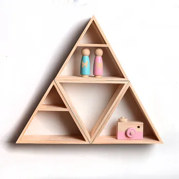 

Wooden Wall Storage Rack Ornament Wall Hanging Storage Holder Creative Children Room Decor Home Decor Accessories