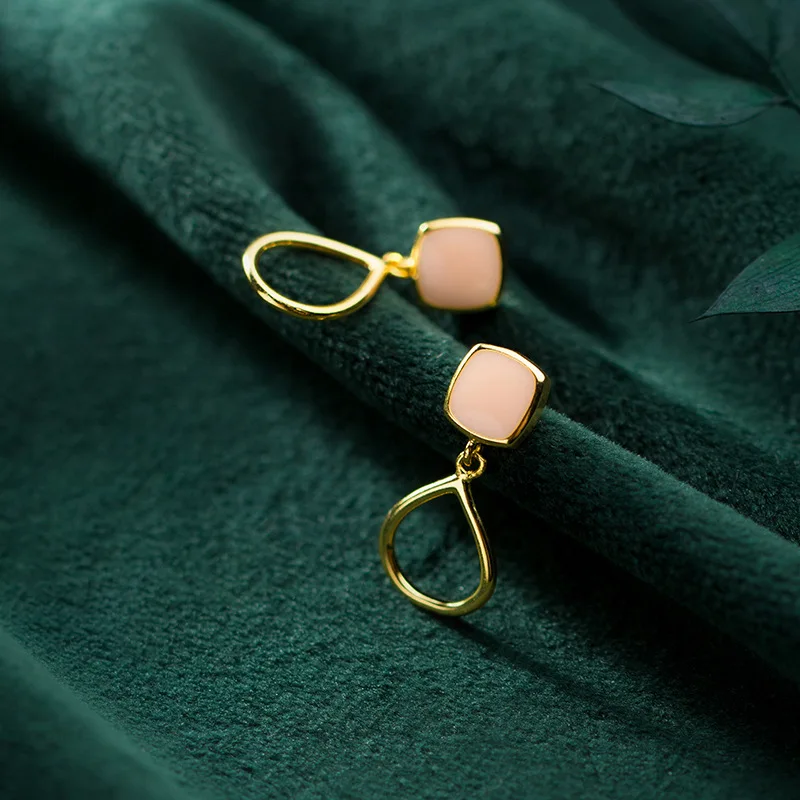 Золотые серьги 925 серебряные ювелирные изделия Boho Pendientes Brincos очаровательные винтажные минимализм подарок на день рождения Oorbellen серьги для женщин