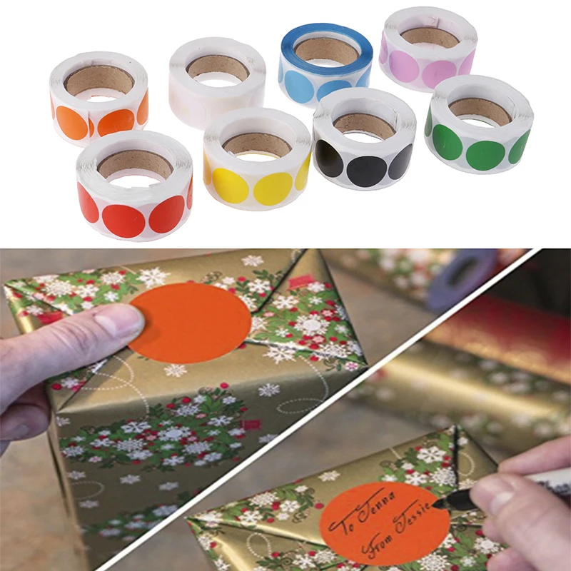 

500/Roll Color Code Dot Labels stickers stationery sticker Party Decoration
