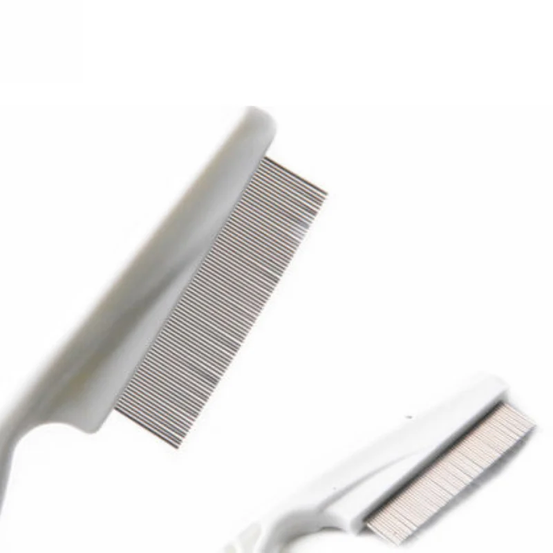 1pc High Comfort Head Lice Comb Metal Nit Head Hair Lice Comb Fine Toothed Flea Flee with Handle For Kids Pet Tool
