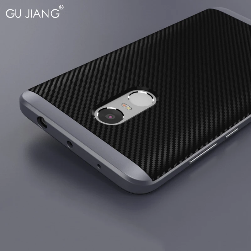 GU JIANG Brand Luxury Xiaomi Redmi Note 4 Case Sil...