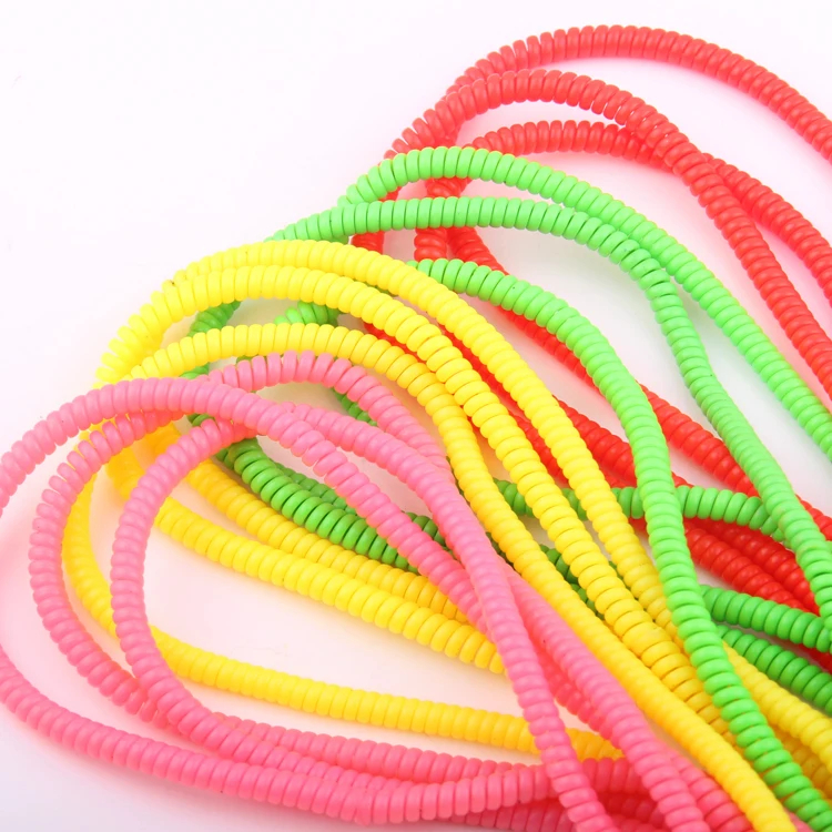 

2019 Hot sale multi-purpose glow spiral silicone circle Fluorescent USB Wire dust proof tube channel bracelet necklace jewelry