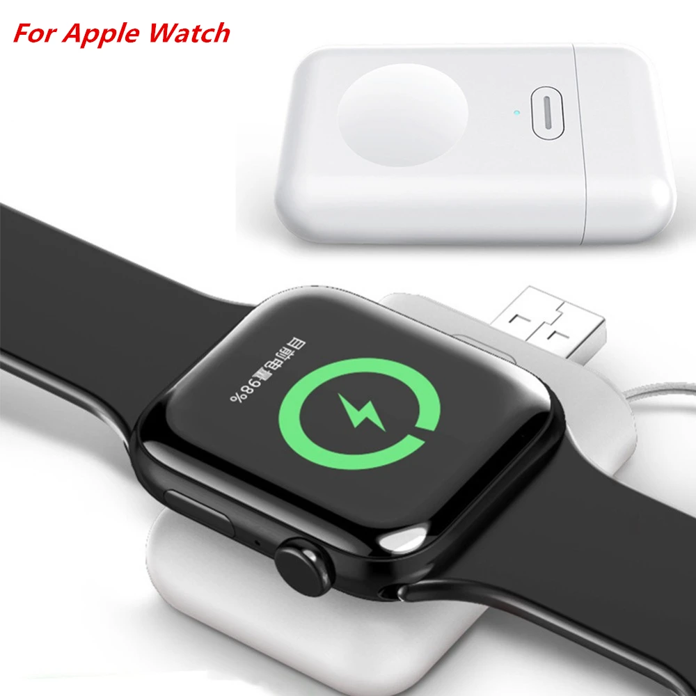 1000 Mah аккумулятор чехол для IWatch 1 2 3 4 power Bank Беспроводная зарядка портативный для Зарядка для часов Apple Treasure Watch
