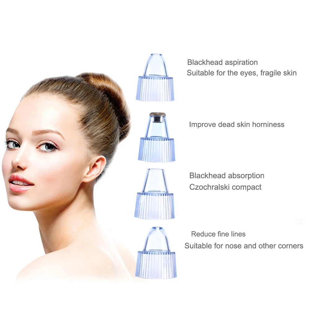  Electric Acne Remover Point Noir Blackhead Vacuum Extractor Tool Black Spots Pore Cleaner Skin Care