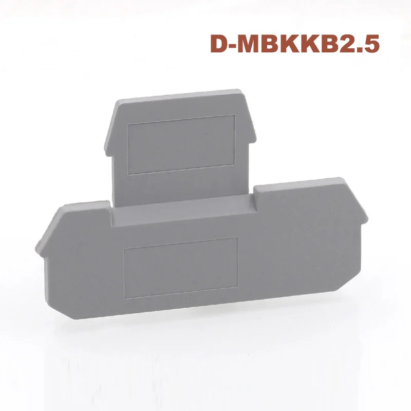 D MBKKB2.5 двойные клеммы торцевая пластина din рейка винтовая проводка Клеммная