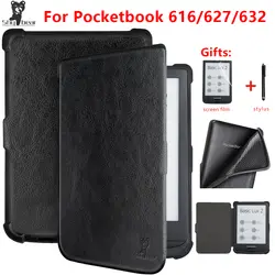 Застенчивый медведь Роскошный чехол для Pocketbook 616/627/632 Touch Lux4 читалка Книга чехол для Pocketbook Basic Lux 2/touch HD 3 книги + подарок