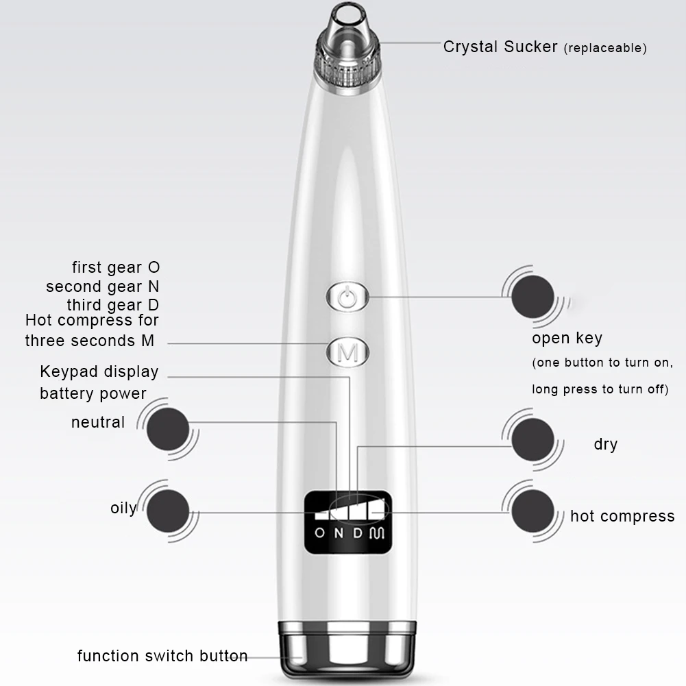 Для удаления угрей вакуум Очищающее пор электрическое всасывание Отшелушивающий удаление акне средства по уходу за кожей лица Deep Clean