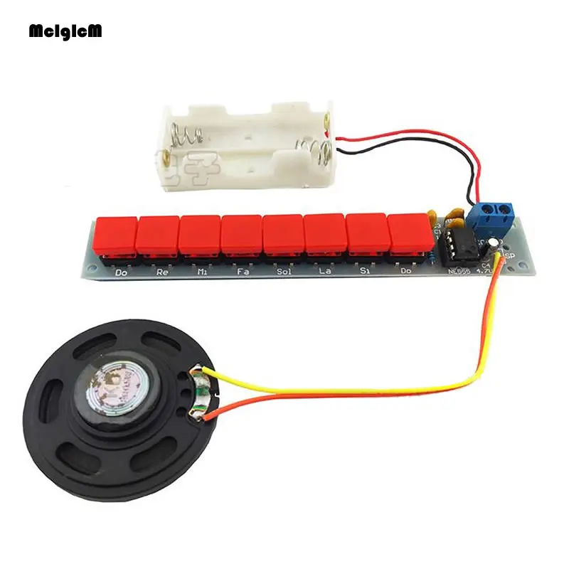 

B0078 DIY Kit NE555 Electronic Component Parts Electric Piano Organ Module DIY Set w/ Battery Box Electronic DIY Kits