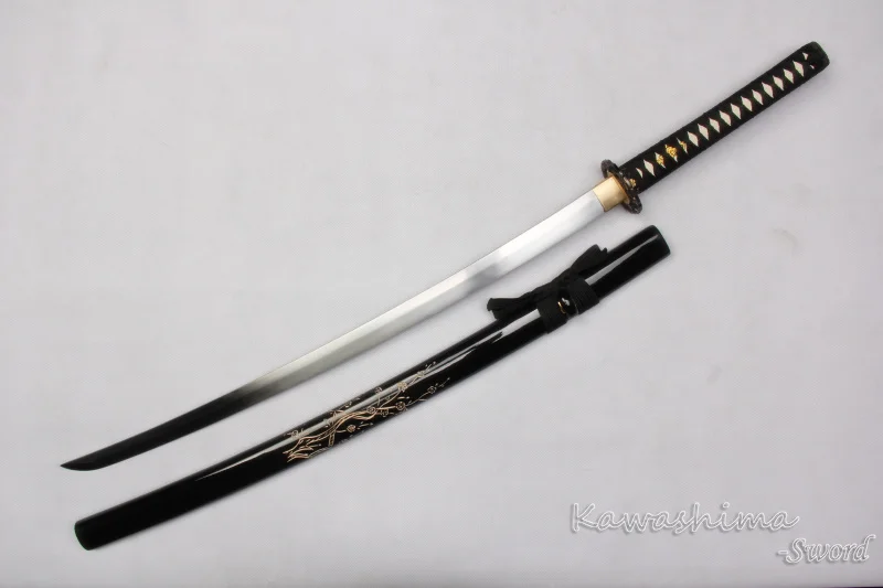 Декоративный меч Настоящая японская катана ручная кованая 1045 углеродистая сталь
