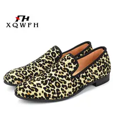 New Fashion Men Leopard Cotton Fabric Shoes Men's Loafers Casual Shoes Men Flats Smoking Slippers 2016 new fashion men leopard cotton fabric shoes british mens flats smoking slippers men loafers casual shoes plus size 4 17