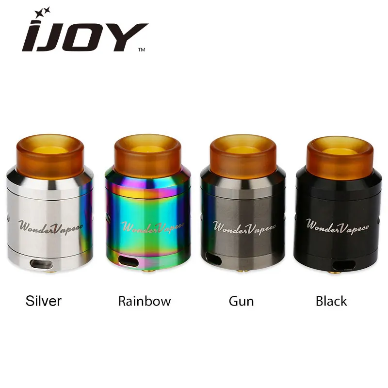 

Original Ijoy Wondervape RDA 24mm diameter with ULTEM drip tip & Two Post Build Deck Bottom airflow VS RDTA 5s