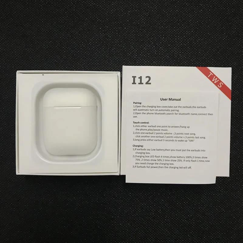 

Original i12 TWS i10 Wireless Earphone Bluetooth Earphones Touch Control & 3D Stereo Earbuds for iPhone x Samsung All Compatible