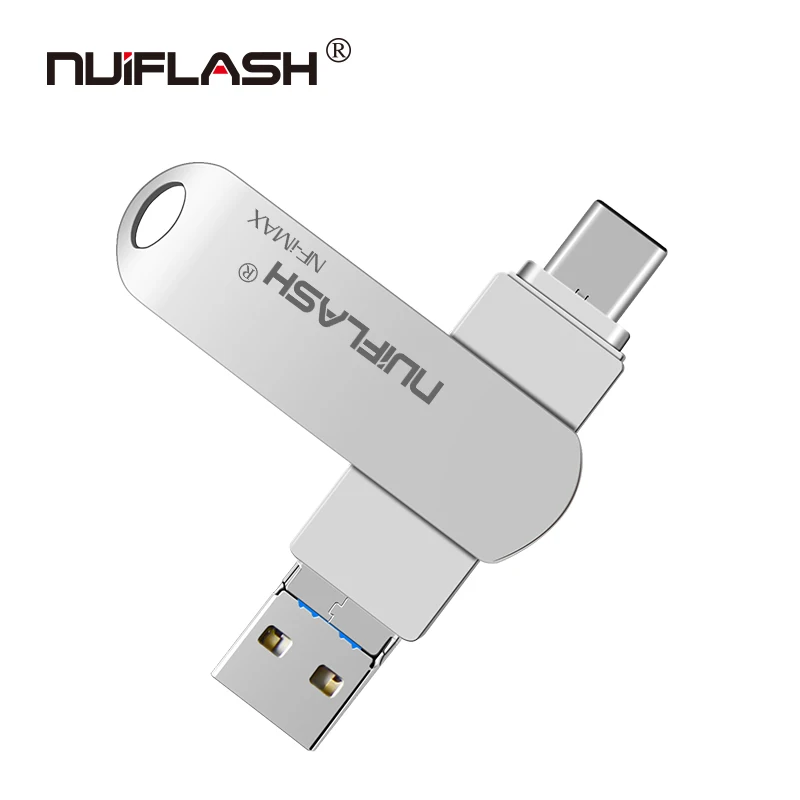 Стиль nuiflash USB флеш-накопители 32 Гб 64 Гб большой емкости модный флеш-накопитель 4 ГБ 8 ГБ 16 ГБ карта памяти 128 ГБ флешка - Цвет: silver