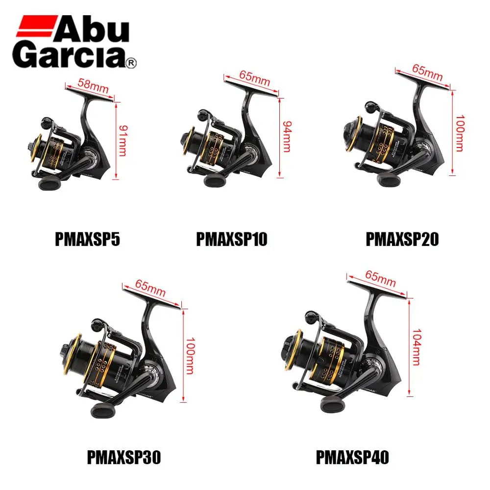 ABU GARCIA спиннинговая Рыболовная катушка PMAX 500 1000 2000 3000 4000 для ловли карпа