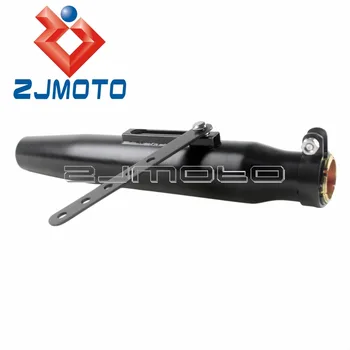 

1x 45mm Motorcycle Black Exhaust Mufflers Silencer Iron Exhaust Pipes For Harley Yamaha Suzuki Honda Cafe Racer Bobber Chopper