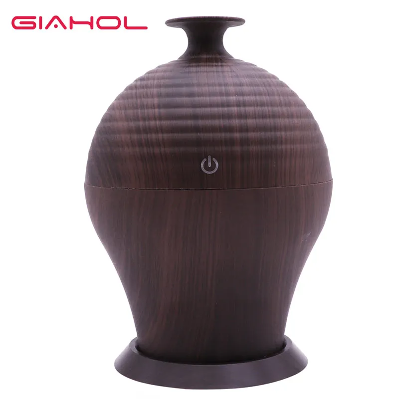 

GIAHOL 250ML Aroma Essential Oil Diffuser Air Humidifier With Wood Grain Electric LED Lights Humidification Aroma Diffuser