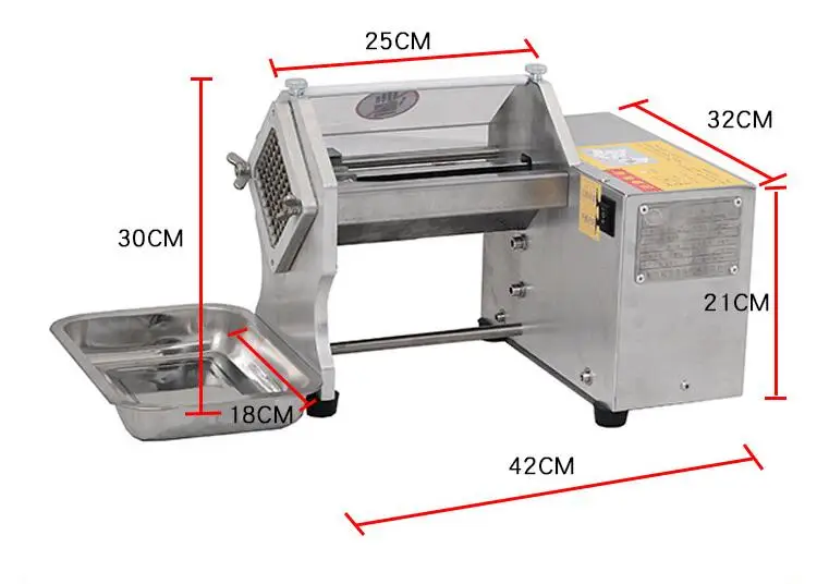 Electric potato cutting strips machine, household commercial cut cucumber radish onion pumpkin lettuce cutting strips machine