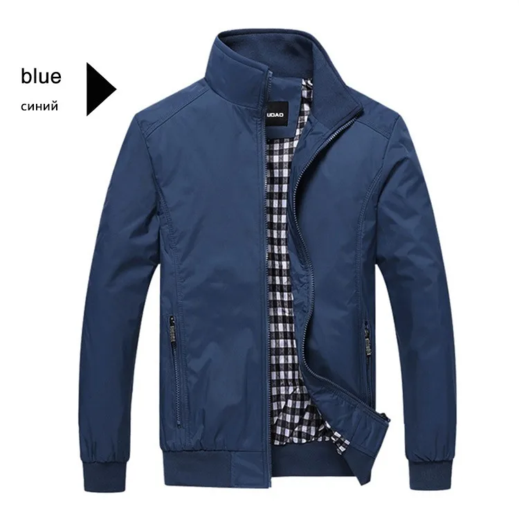 Новинка, Мужская модная повседневная Свободная куртка, спортивная куртка-бомбер, мужские куртки и пальто, большие размеры M-5XL - Цвет: blue