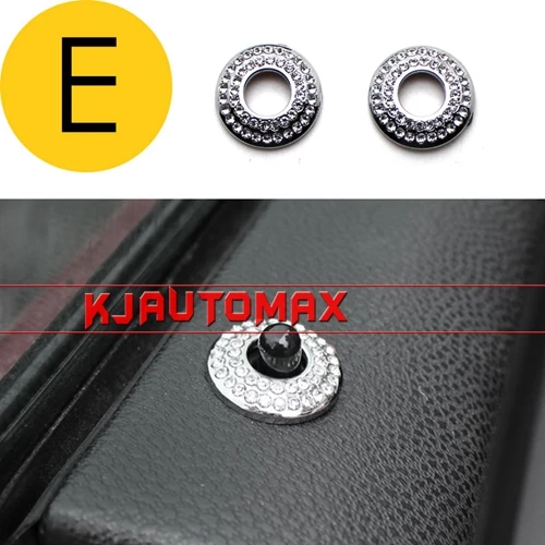 Для Mini Cooper Blingbling Кристальные эмблемы наклейки R55 R56 Clubman(2007-2013) аксессуары украшения - Название цвета: E