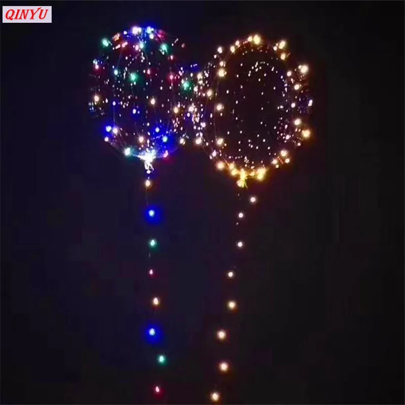 

LED Air Balloon String Lights Luminous 1set Round Bubble Helium Balloons Led Balloon Birthday Party Decorations suplies 8z