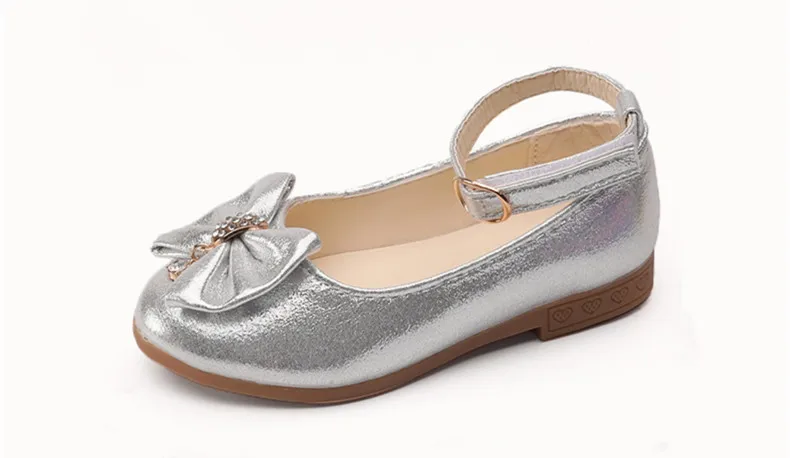 KINE панда элегантный детская обувь, платье обувь для девочек принцесса кожа Свадебные танцы Дети Обувь для маленьких девочек 1 3 5 7 9 11 лет