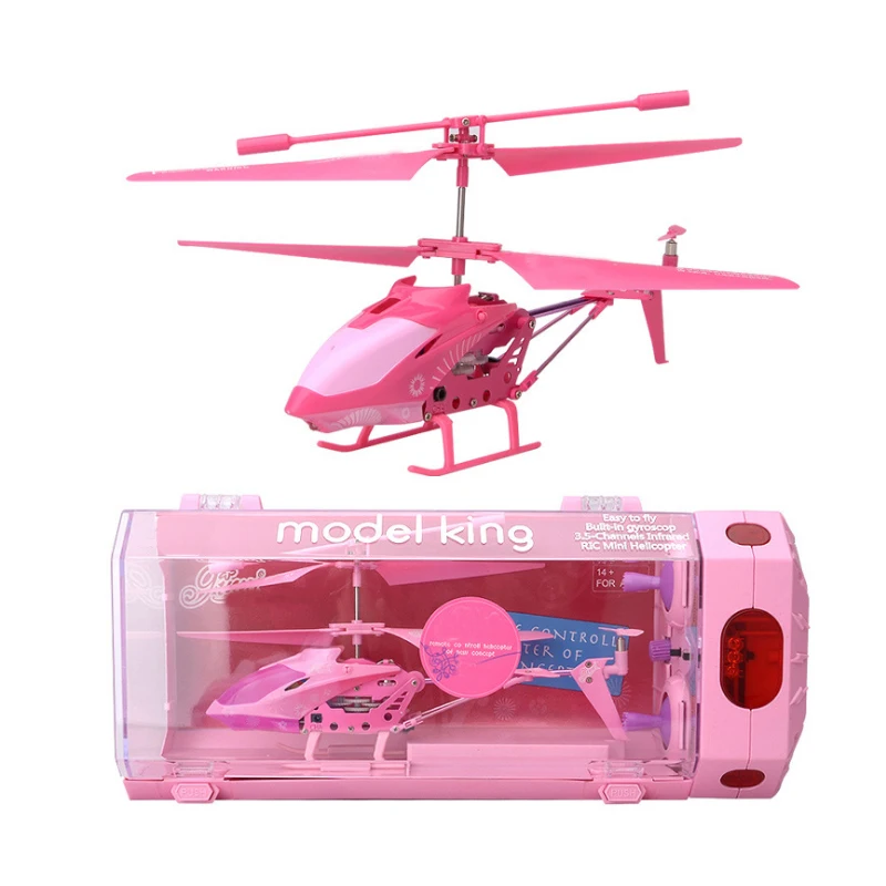 New 3 5 Channel Mini RC Indoor Helicopter Shatter Resistant Remote Control RC Drone Aircraft girl