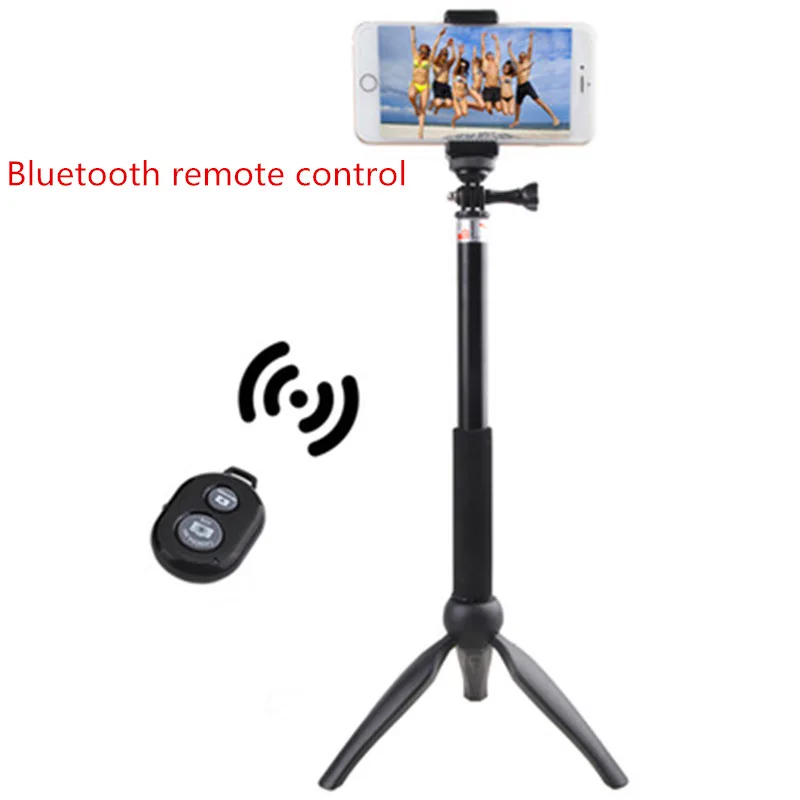 

Desktop portable tripod aluminum remote control selfie desktop tripod selfie stick multi-function tripod mobile phone holder