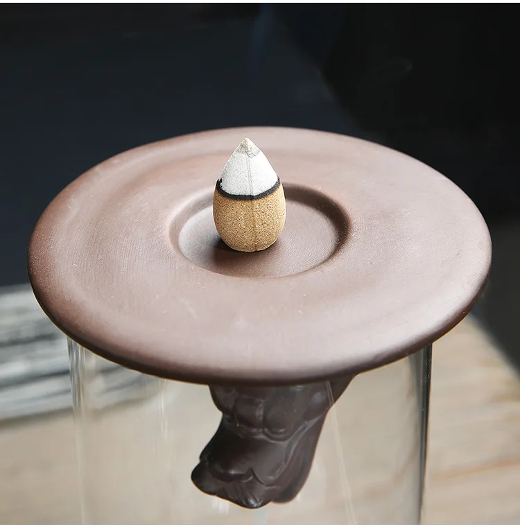 F Dragon Ceramic Purple Sand Incenses Burner Backflow Sandalwood Incense Holder Furnace Home Creative Arrangement Home Decor
