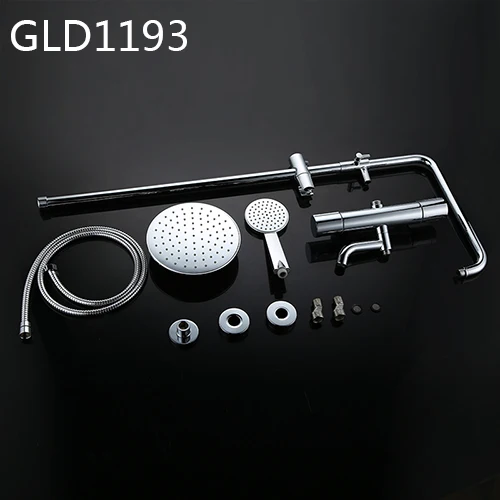 GAPPO смеситель для душа Термостатический смеситель для душа для ванны насадка для душа настенный водопад набор для ванны смеситель для ванной комнаты - Цвет: GLD1193