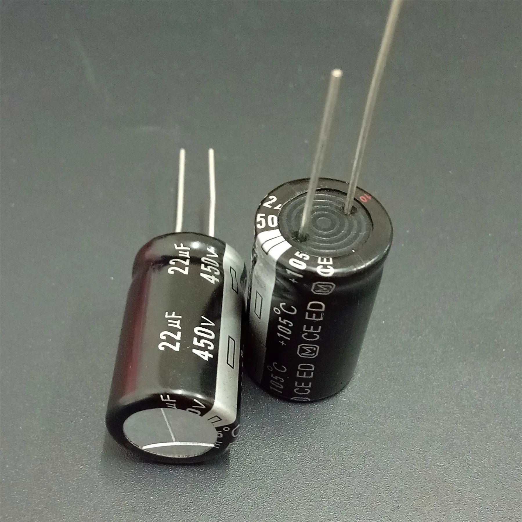 

ELECYINGFO 10pcs 22uF 450V ED Series 16x26mm 450V22uF High Quality Aluminum Electrolytic Capacitor
