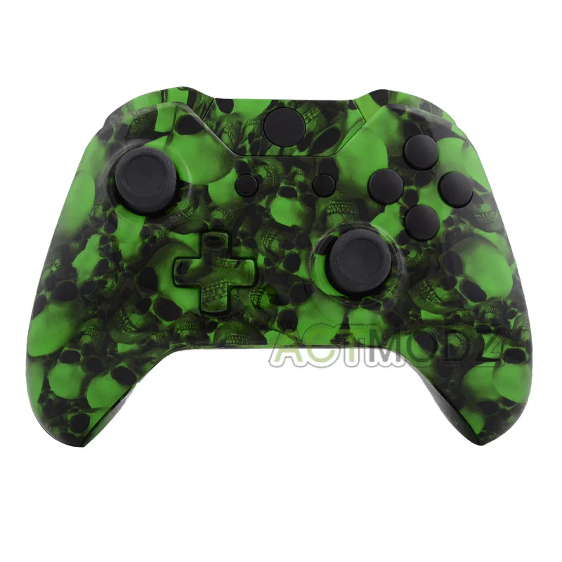 Hades зеленый череп полный Чехол на кнопке Ремонт для Xbox One контроллер