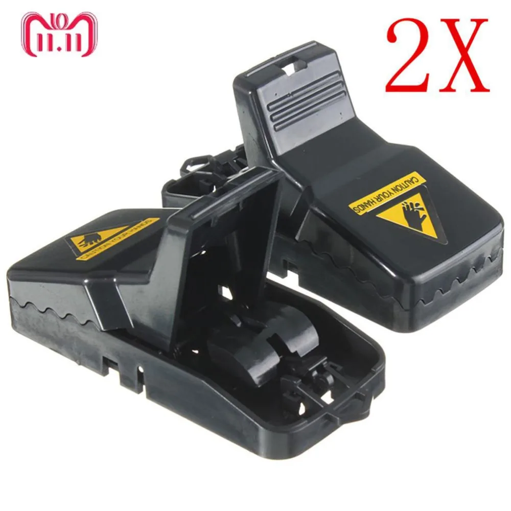 

2Pcs High Qulity Reusable Rat Catching Mice Mouse Traps Mousetrap Bait Snap Spring Rodent Catcher Pest Control