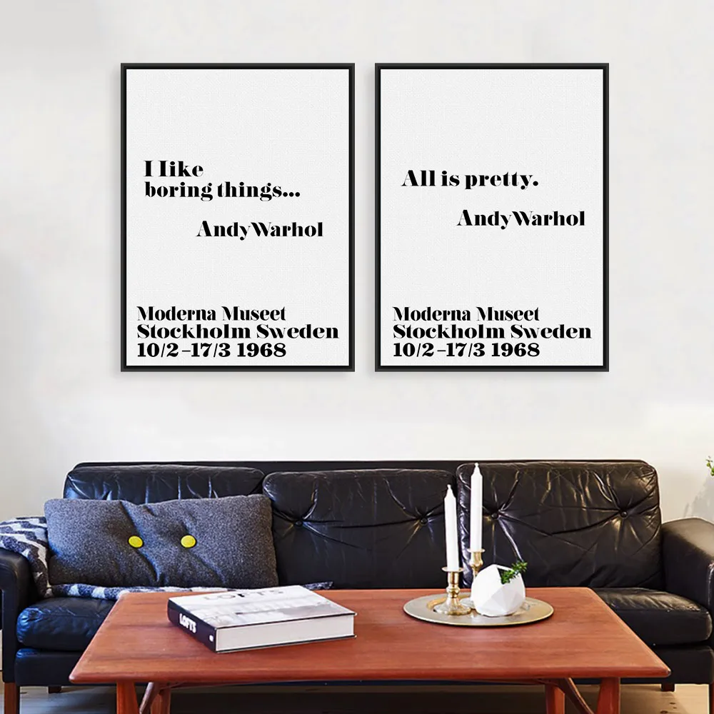 Andy warhol der sprüche poster leinwand abstrakte moderne kunst malerei leinwand kunst room decor kein rahmen