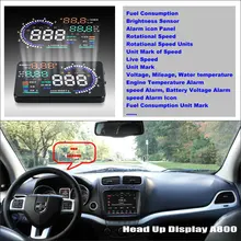 For Dodge Journey JC JCUV 2008 2015 Vehicle HUD Head Up Display Safe Driving Screen Projector